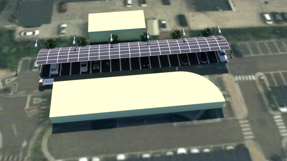 안산 태양광발전소 3D 시뮬레이션 (63kw_2024년도 시공 예정)